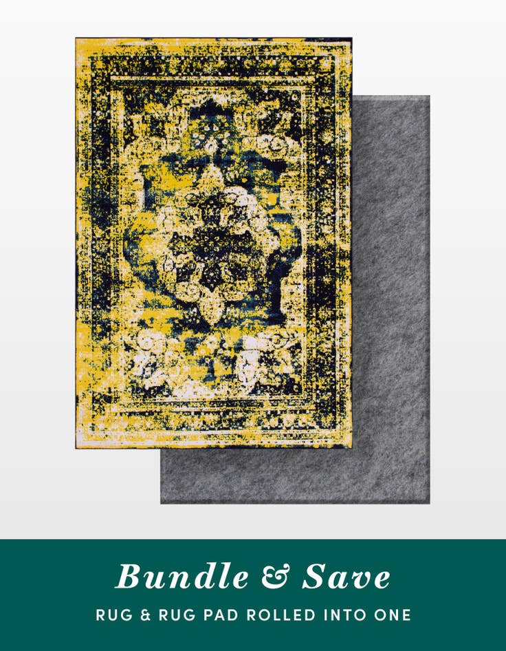 Detail image of 6' x 9' Monte Carlo Rug With Pad Bundle