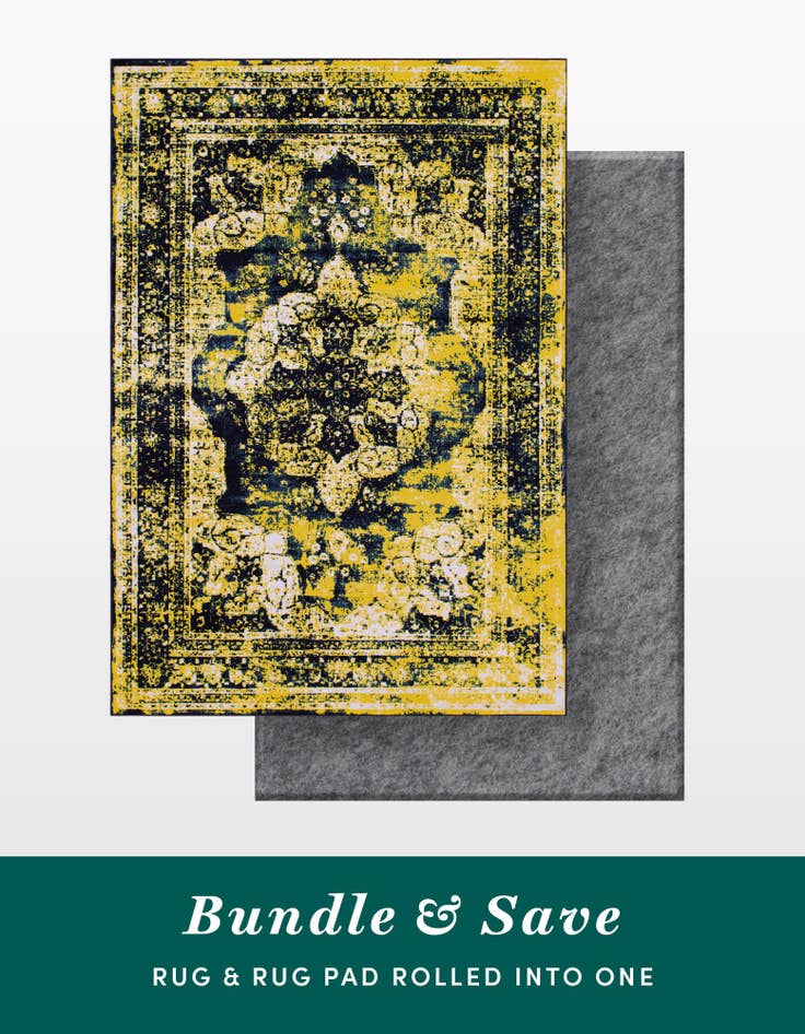 Detail image of 7' x 10' Monte Carlo Rug With Pad Bundle
