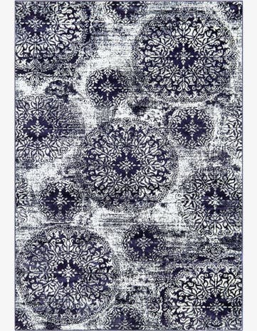 Navy Blue Monte Carlo Rug