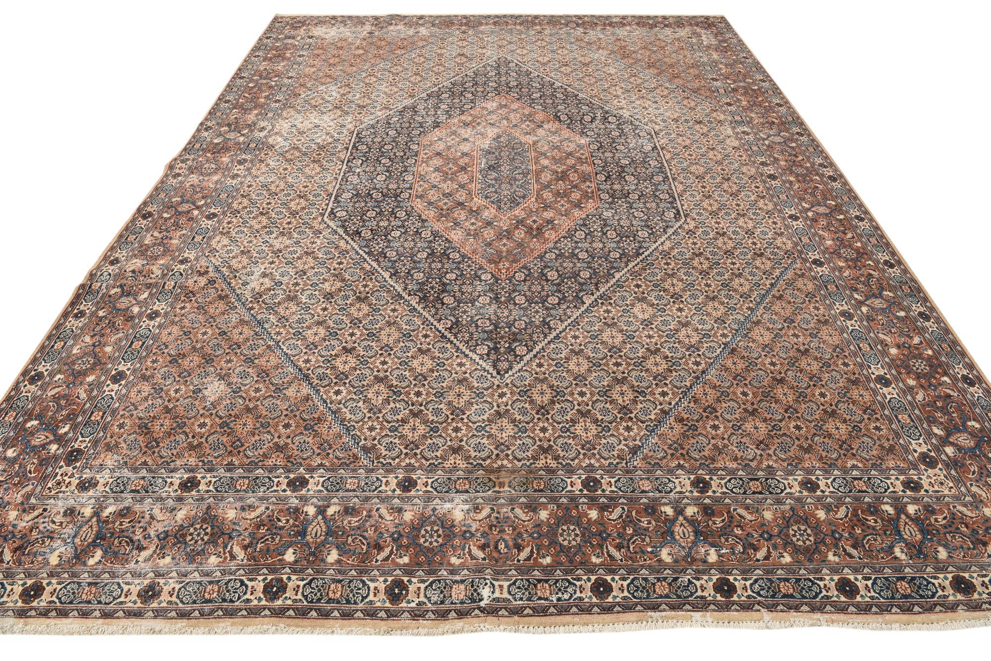 8' 8 x 12' 3 Hand Knotted Mood Persian Wool Rug