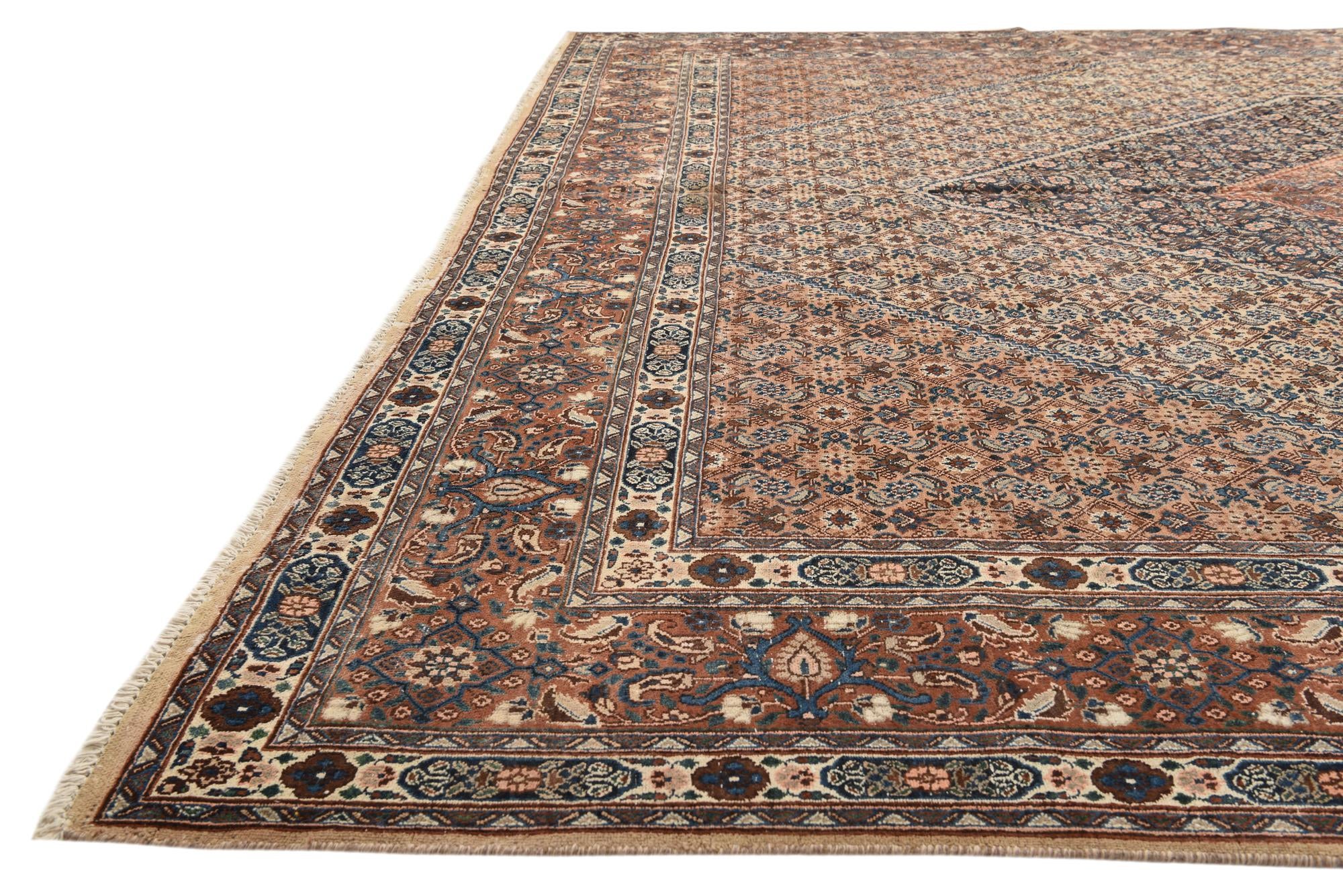 8' 8 x 12' 3 Hand Knotted Mood Persian Wool Rug