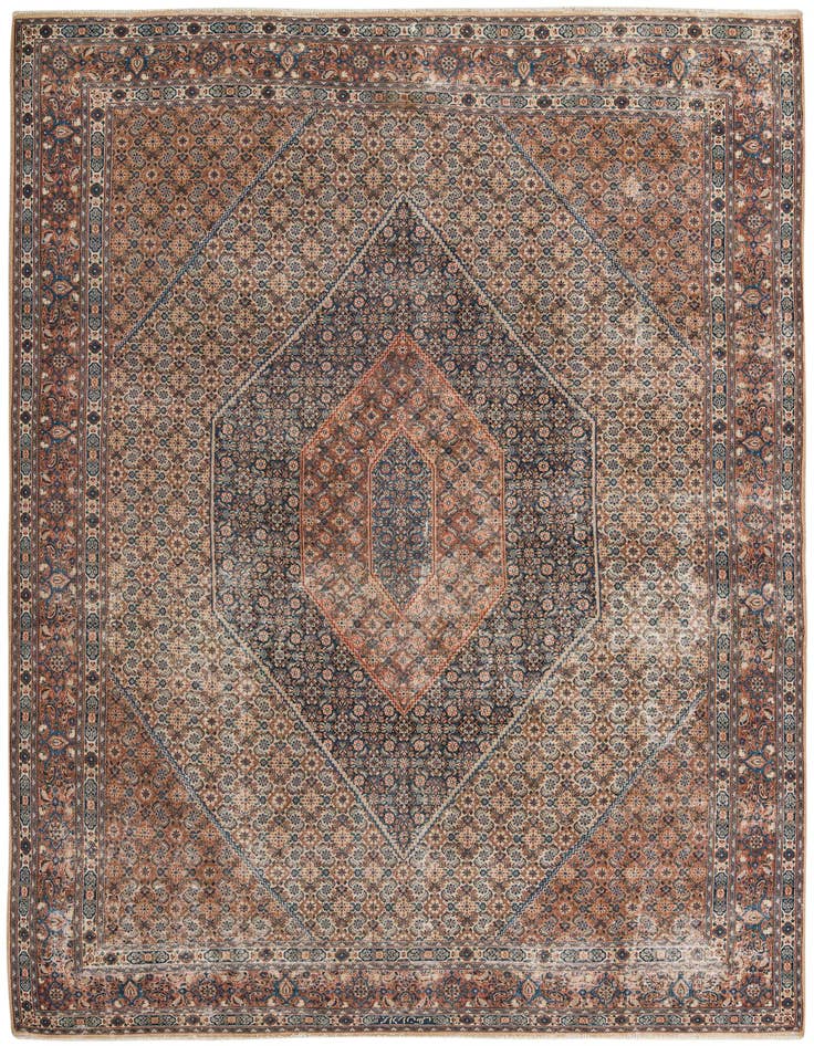 Detail image of 8' 8 x 12' 3 Hand Knotted Mood Persian Wool Rug