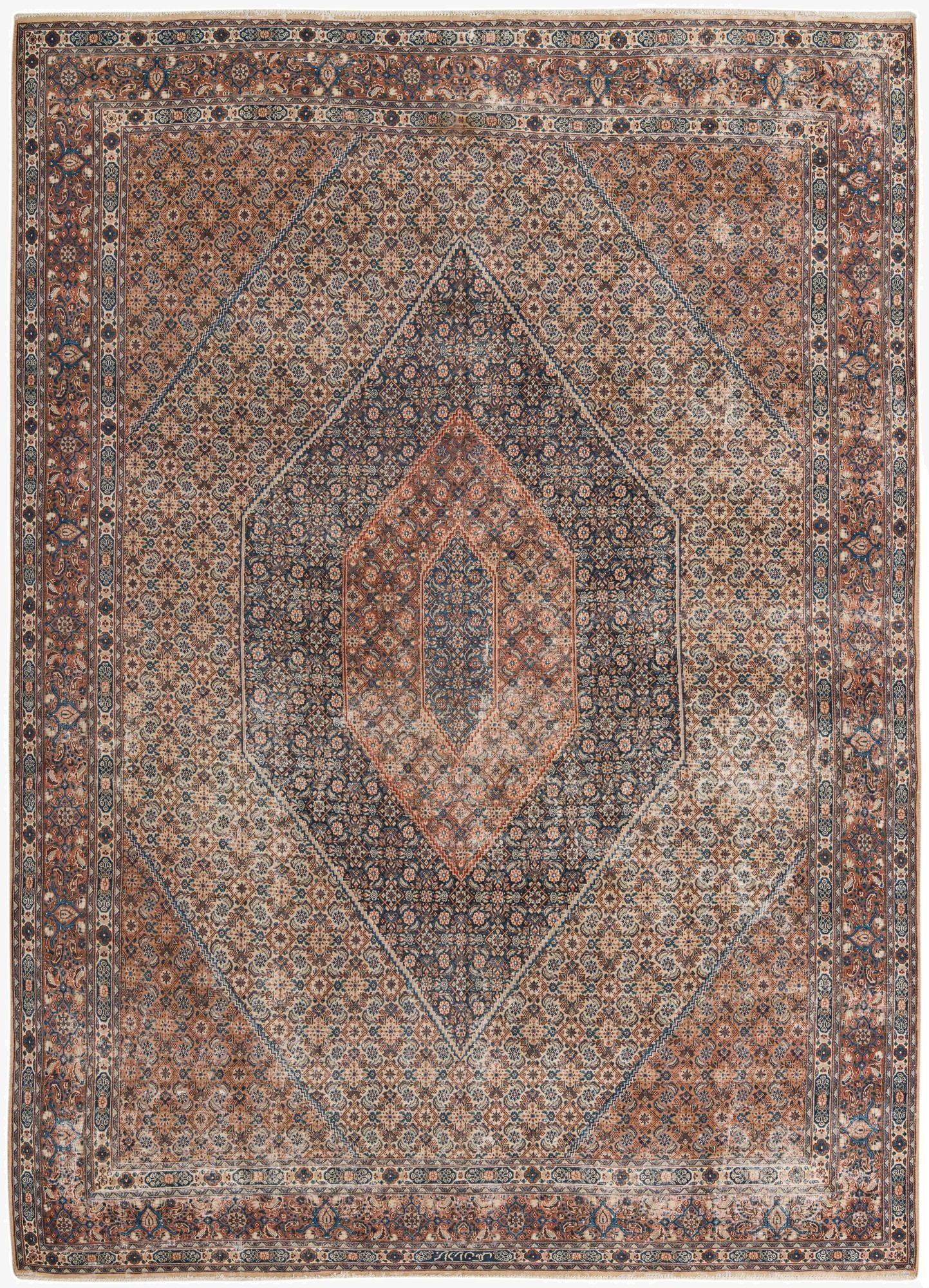 8' 8 x 12' 3  Hand Knotted Mood Persian Wool Rug
