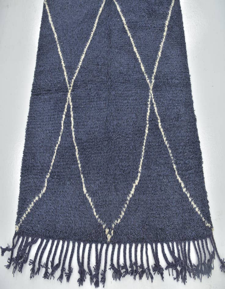 Detail image of 4' 8 x 8' 6  Hand Knotted Moroccan Wool Rug