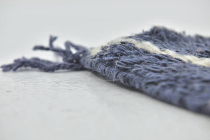 Detail image of 4' 8 x 8' 6 Hand Knotted Moroccan Wool Rug