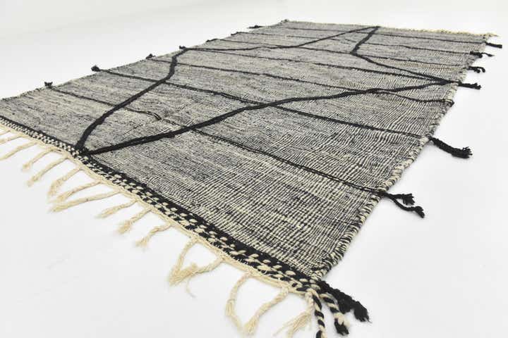 6' 3 x 10' 4 Hand Knotted Moroccan Wool Rug