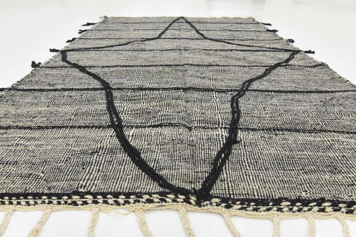 6' 3 x 10' 4 Hand Knotted Moroccan Wool Rug