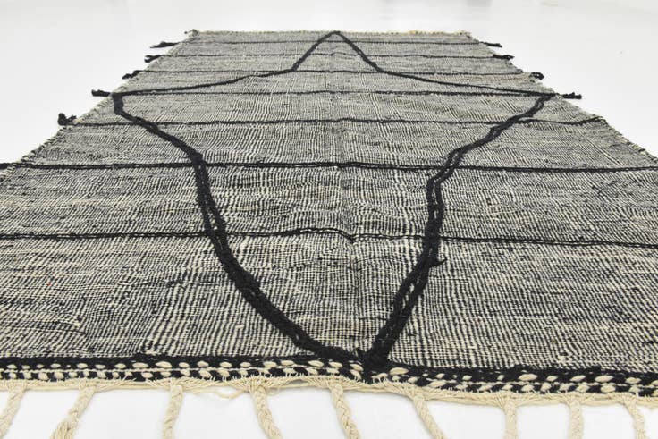 Detail image of 6' 3 x 10' 4 Hand Knotted Moroccan Wool Rug