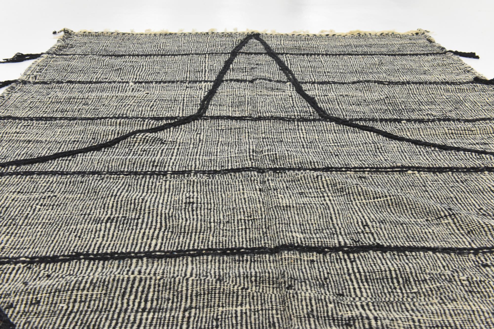 6' 3 x 10' 4 Hand Knotted Moroccan Wool Rug