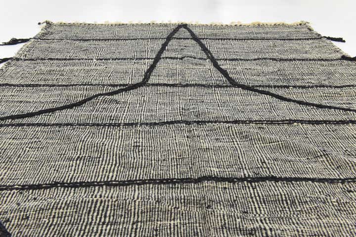 6' 3 x 10' 4 Hand Knotted Moroccan Wool Rug