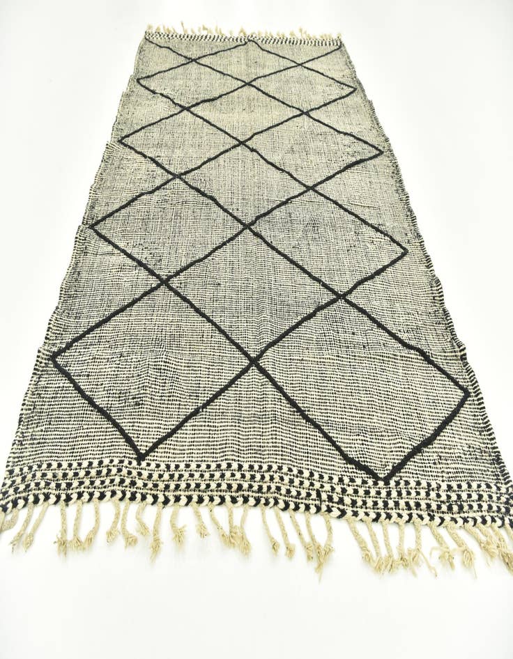 Detail image of 6' 5 x 9' 7  Hand Knotted Moroccan Wool Rug