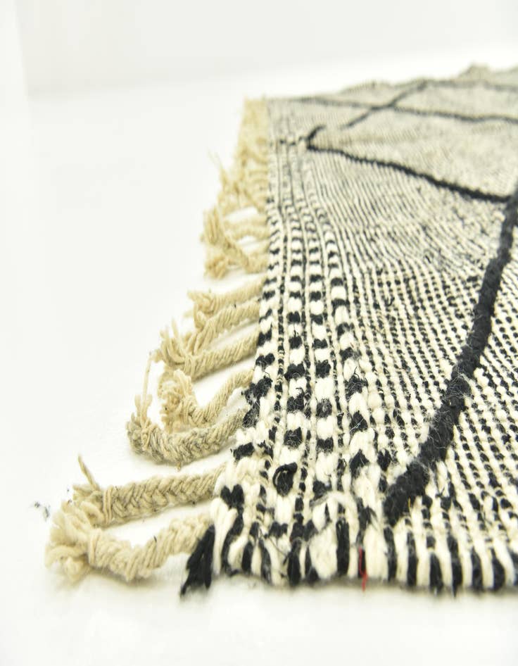 Detail image of 6' 5 x 9' 7  Hand Knotted Moroccan Wool Rug