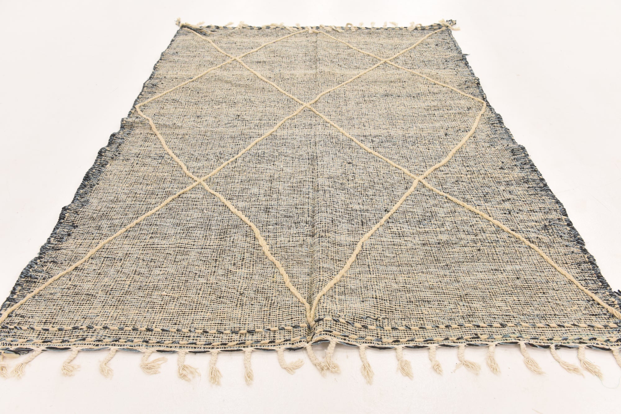 6' 2 x 9' 2 Hand Knotted Moroccan Wool Rug