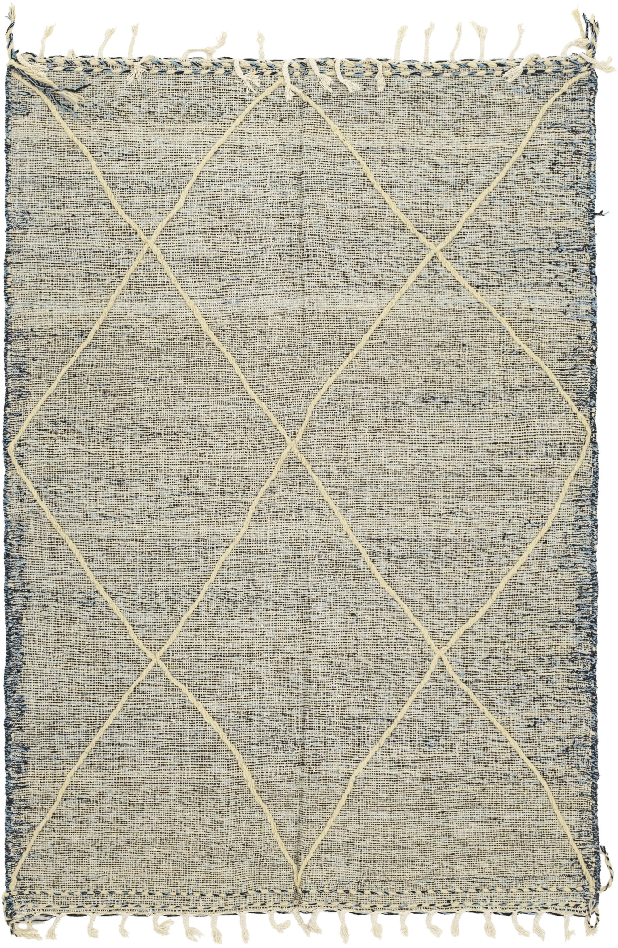 6' 2 x 9' 2 Hand Knotted Moroccan Wool Rug