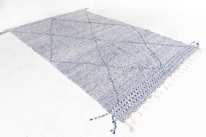 6' 4 x 10' 3 Hand Knotted Moroccan Wool Rug