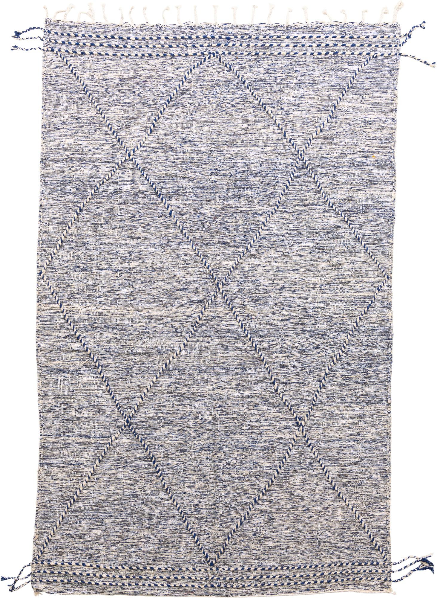6' 4 x 10' 3 Hand Knotted Moroccan Wool Rug