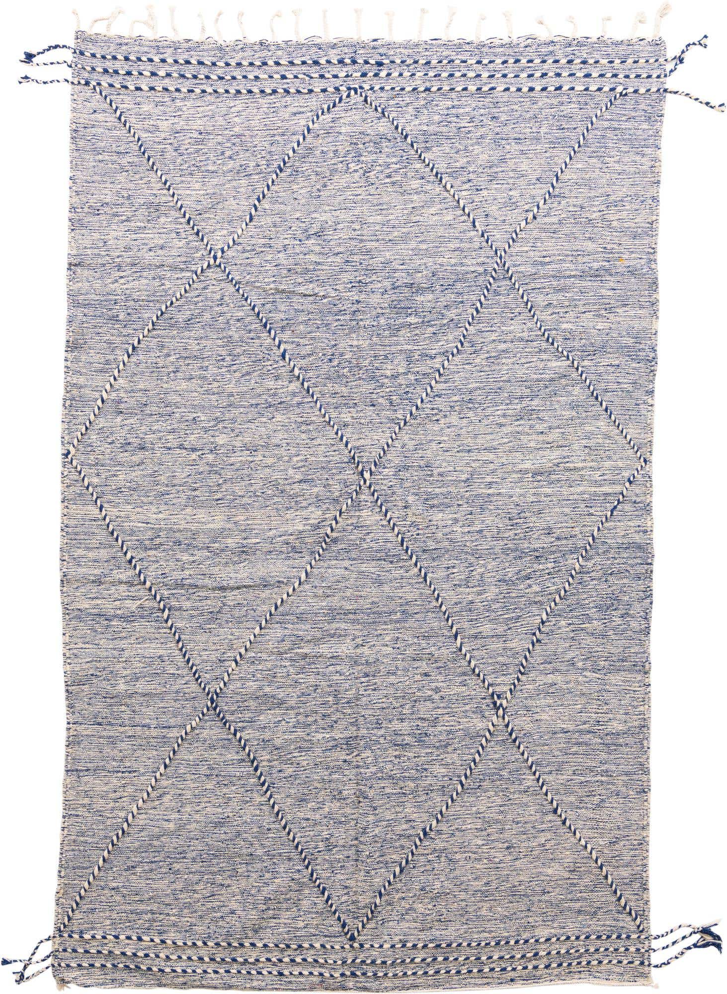 6' 4 x 10' 3 Hand Knotted Moroccan Wool Rug