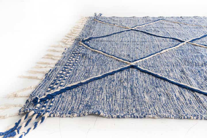 6' 5 x 10' Hand Knotted Moroccan Wool Rug