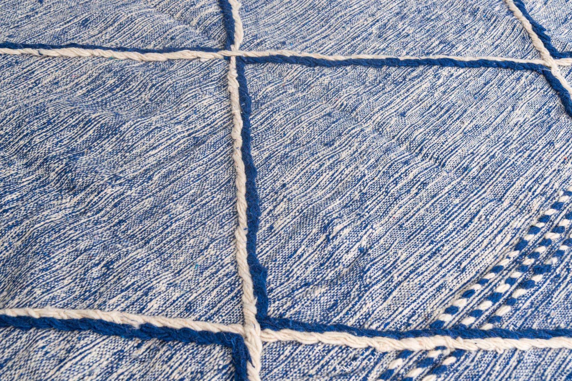 6' 5 x 10' Hand Knotted Moroccan Wool Rug