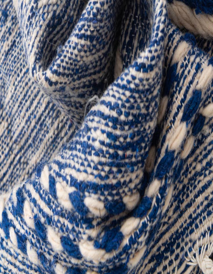 Detail image of 6' 5 x 10'  Hand Knotted Moroccan Wool Rug