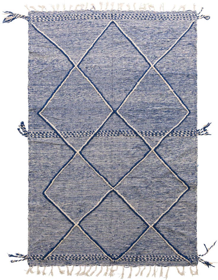 Detail image of 6' 5 x 10' Hand Knotted Moroccan Wool Rug