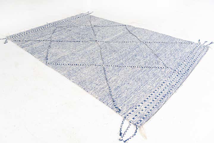6' 3 x 9' 9 Hand Knotted Moroccan Wool Rug