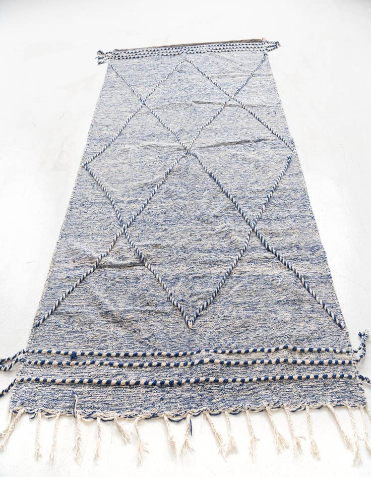 Detail image of 6' 3 x 9' 9  Hand Knotted Moroccan Wool Rug