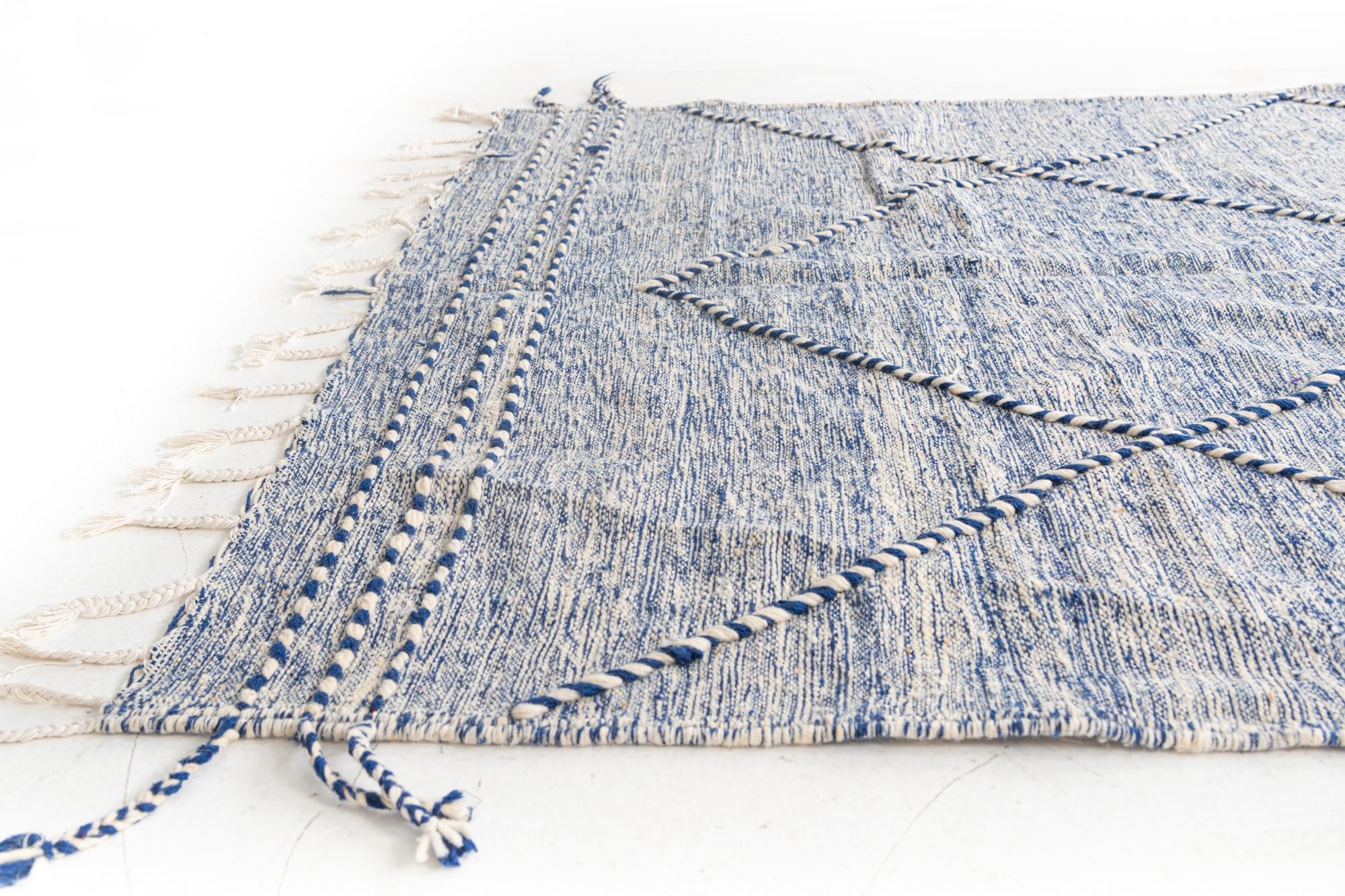 6' 3 x 9' 9 Hand Knotted Moroccan Wool Rug
