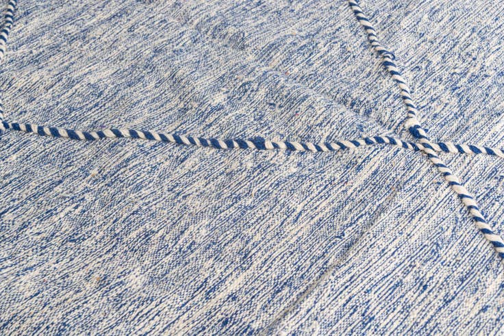 Detail image of 6' 3 x 9' 9 Hand Knotted Moroccan Wool Rug