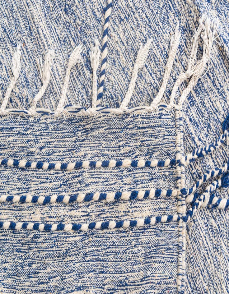 Detail image of 6' 3 x 9' 9  Hand Knotted Moroccan Wool Rug