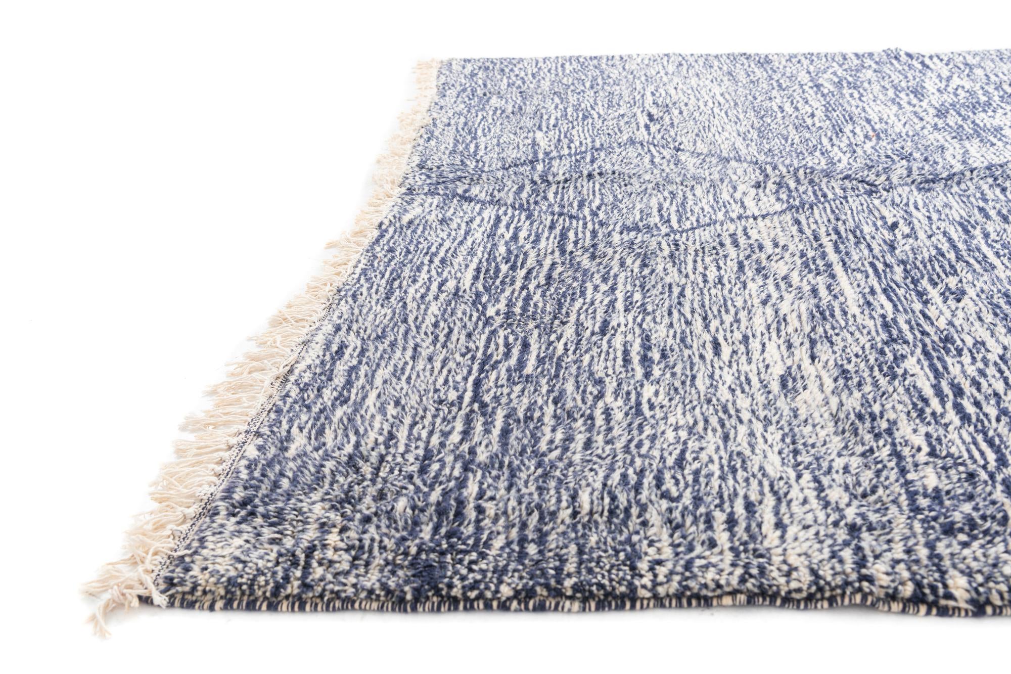 7' x 8' 8 Hand Knotted Moroccan Wool Rug