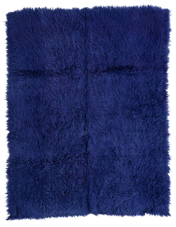 Detail image of 6' 5 x 9' 2 Hand Knotted Moroccan Wool Rug