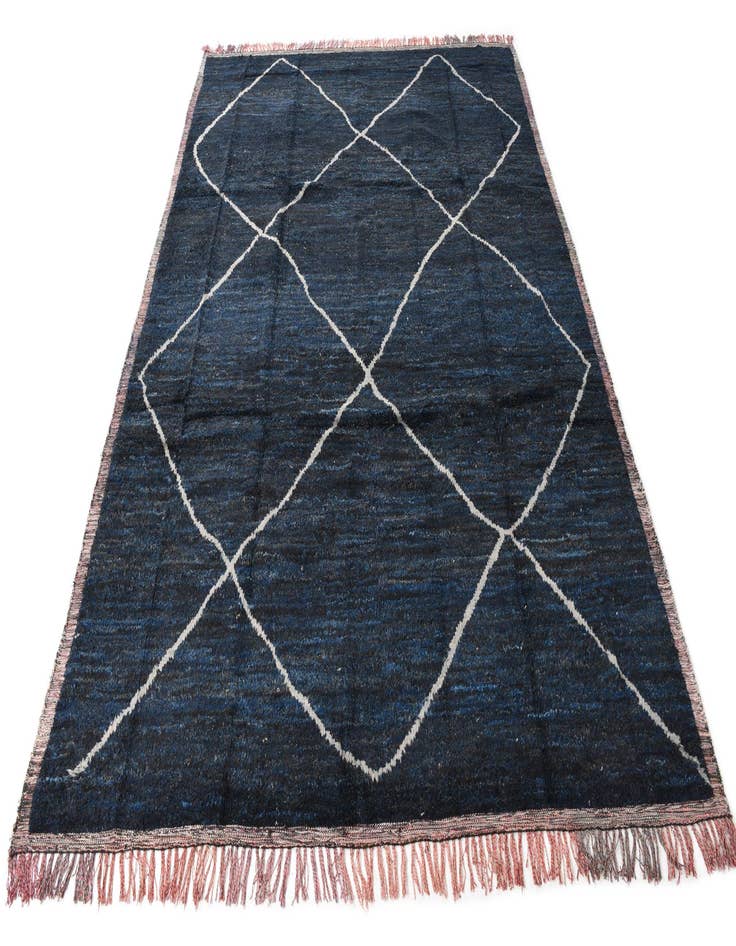 Detail image of 8' 10 x 12' 3 Hand Knotted Moroccan Wool Rug