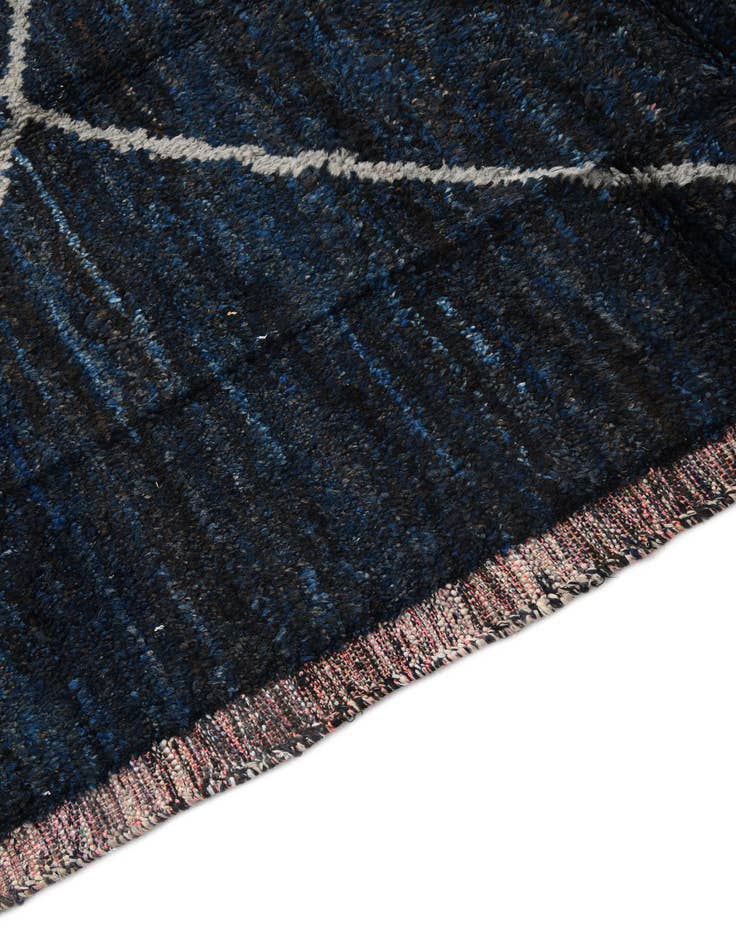 Detail image of 8' 10 x 12' 3 Hand Knotted Moroccan Wool Rug