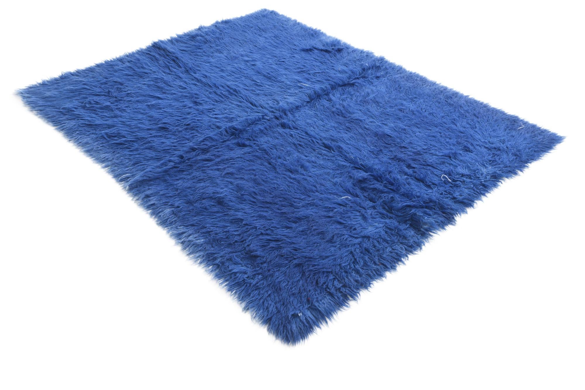 5' x 6' 4 Hand Knotted Moroccan Wool Rug