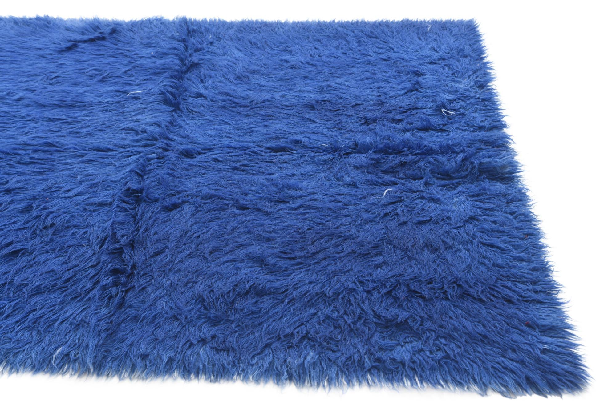 5' x 6' 4 Hand Knotted Moroccan Wool Rug