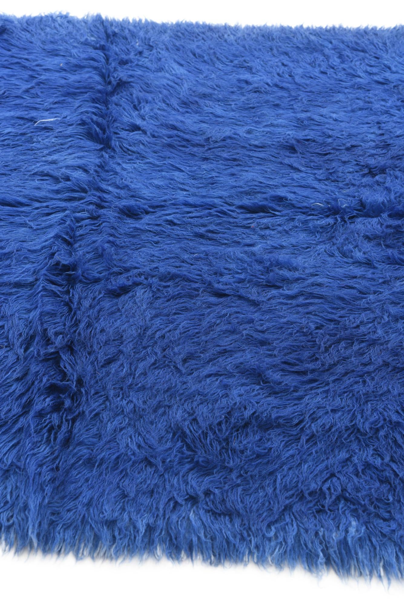 5' x 6' 4 Hand Knotted Moroccan Wool Rug