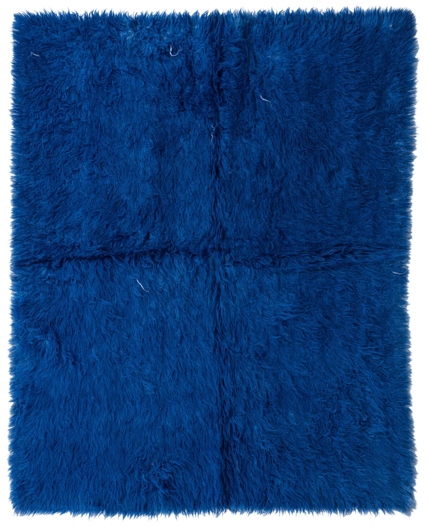 5' x 6' 4 Hand Knotted Moroccan Wool Rug