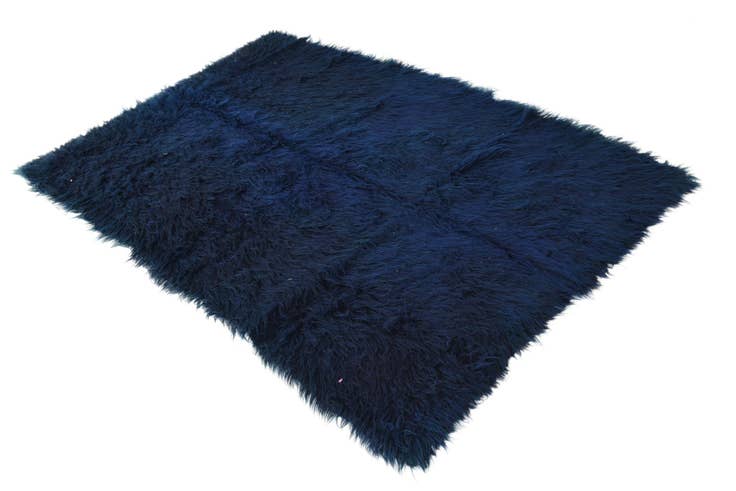 Detail image of 4' 10 x 6' 10 Hand Knotted Moroccan Wool Rug
