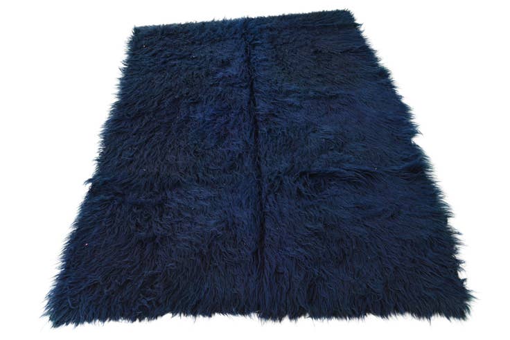 Detail image of 4' 10 x 6' 10 Hand Knotted Moroccan Wool Rug