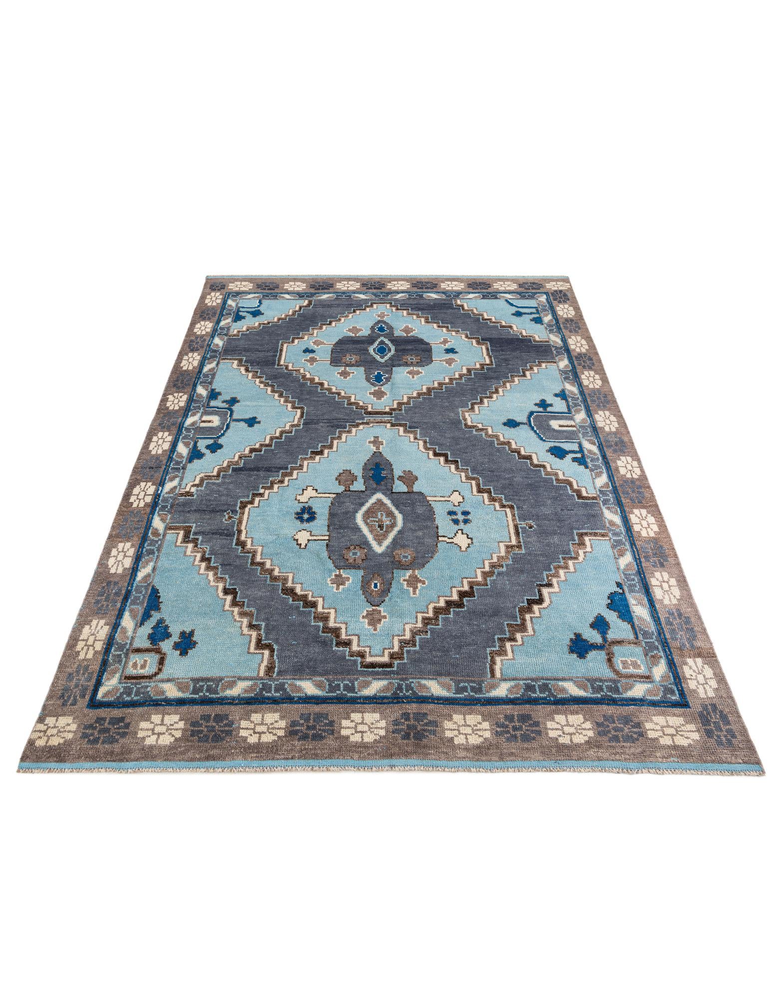 8' 10 x 12' 6 Hand Knotted Moroccan Wool Rug