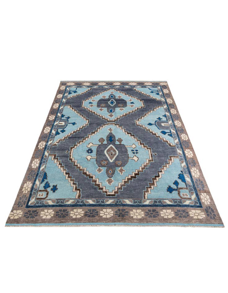 Detail image of 8' 10 x 12' 6 Hand Knotted Moroccan Wool Rug