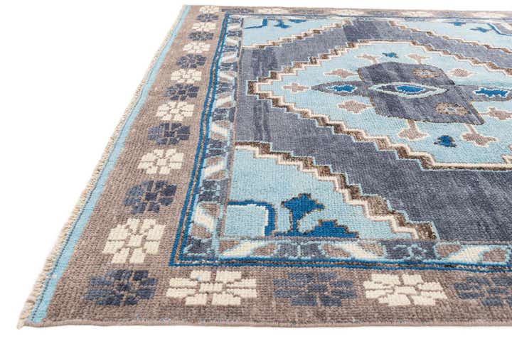 8' 10 x 12' 6 Hand Knotted Moroccan Wool Rug