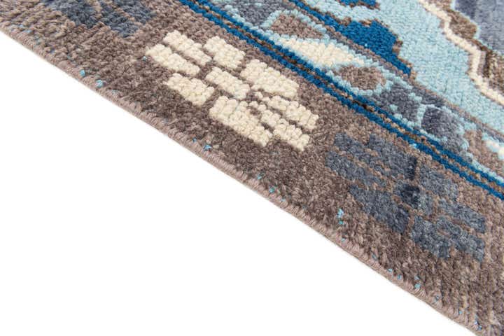 8' 10 x 12' 6 Hand Knotted Moroccan Wool Rug