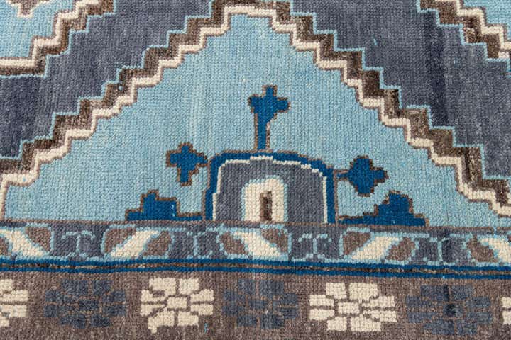 8' 10 x 12' 6 Hand Knotted Moroccan Wool Rug