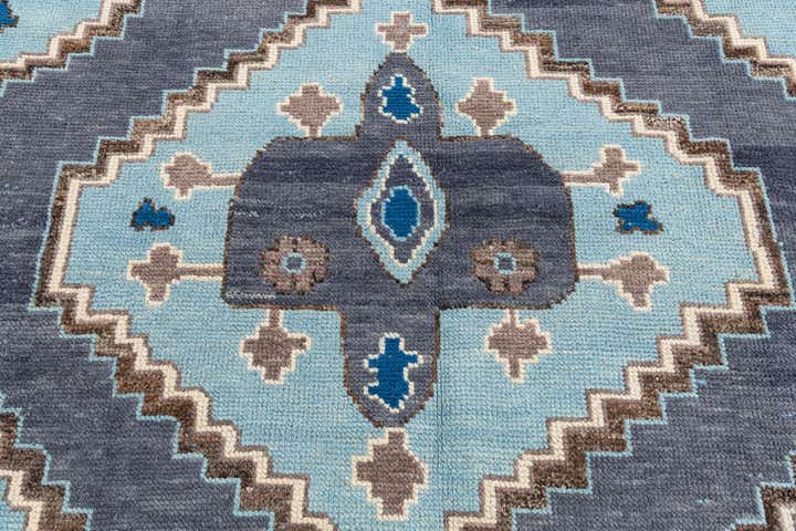 8' 10 x 12' 6 Hand Knotted Moroccan Wool Rug