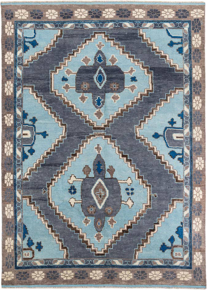 Detail image of 8' 10 x 12' 6 Hand Knotted Moroccan Wool Rug