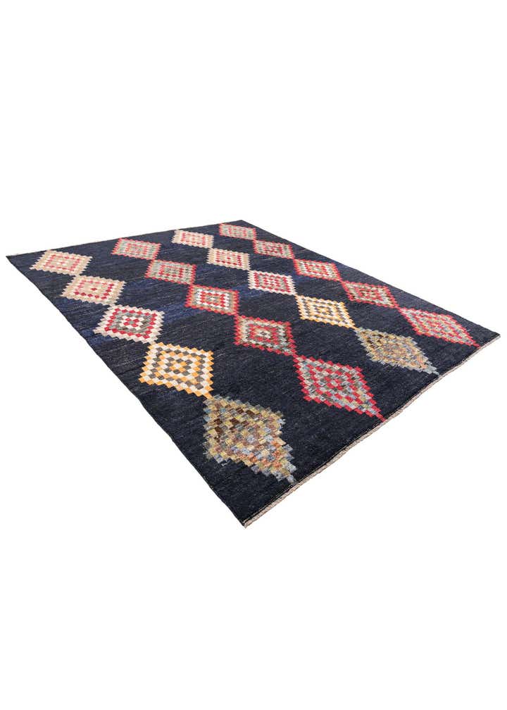 8' 6 x 10' Hand Knotted Moroccan Wool Rug