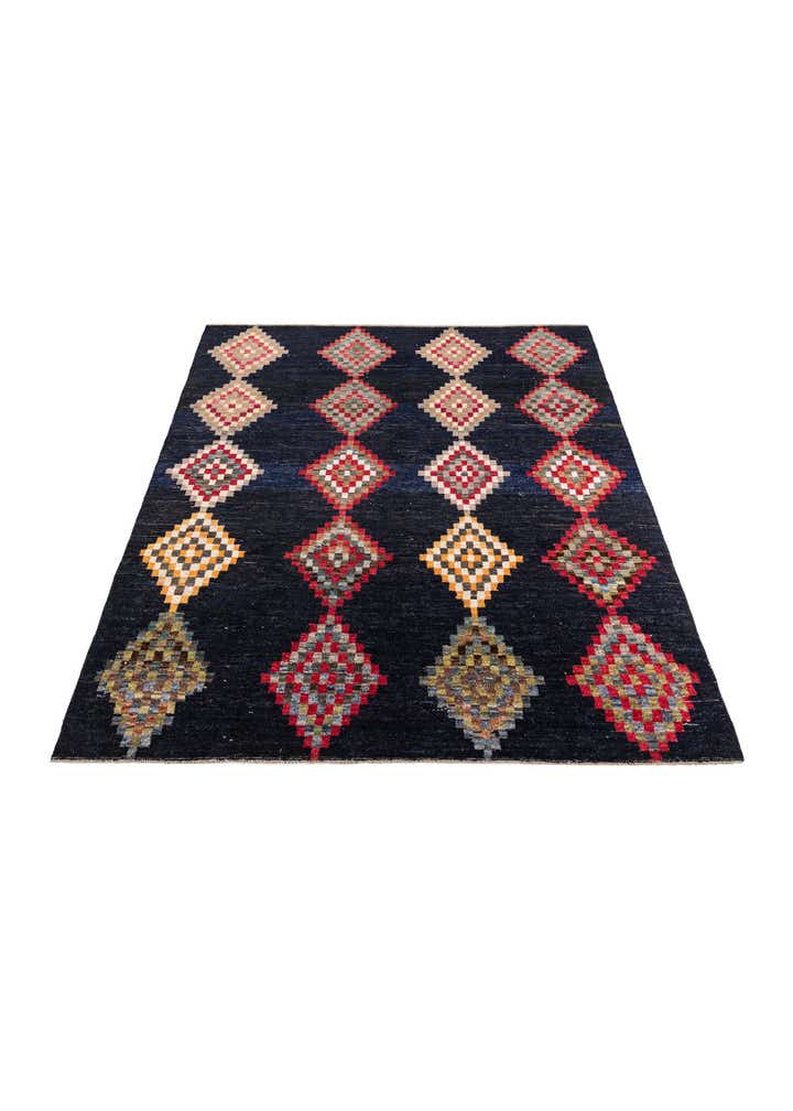 8' 6 x 10' Hand Knotted Moroccan Wool Rug