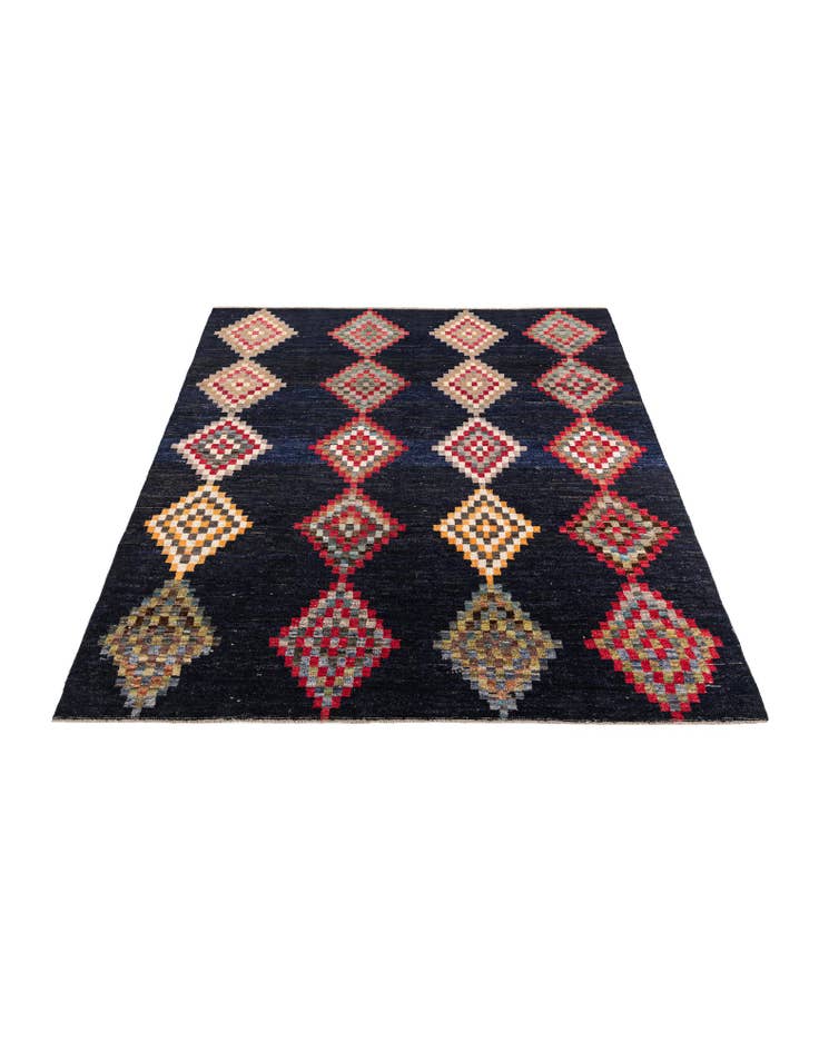 Detail image of 8' 6 x 10'  Hand Knotted Moroccan Wool Rug